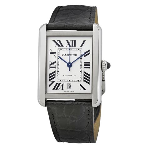 leather men's cartier watches|pre owned men's cartier watches.